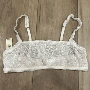 aerie White Lace Bralette